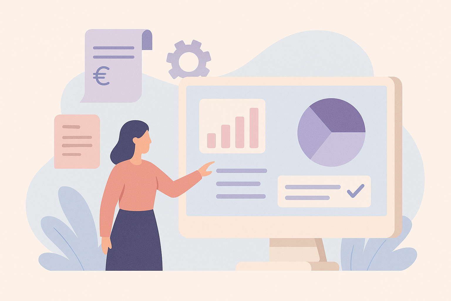 Il·lustració comptabilitat automatitzada